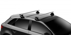 Thule Wingbar Evo Clamp Silver | Fiat 500X 2015- | Bagażnik dachowy belki