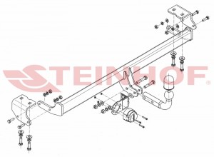 Steinhof hak holowniczy Toyota Auris II Hatchback Hybrid 2013-2018