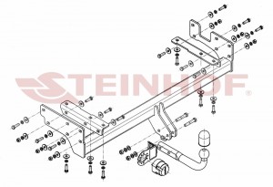 Steinhof hak holowniczy Mitsubishi Outlander I (CU) 2003-2007