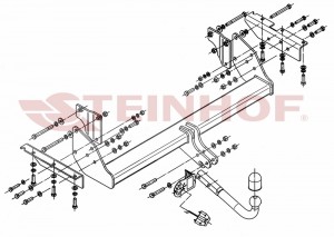 Steinhof hak holowniczy Mitsubishi Pajero (V80/V90) 2007-2021