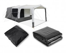 Nadmuchiwany namiot kempingowy dla 4 osób | Dometic Santorini FTK 4X8 TC | + Podłoga / Sypialnia wewnętrzna