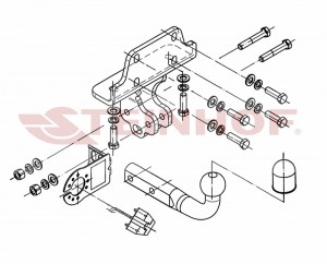 Steinhof hak holowniczy Toyota Land Cruiser (J125) 2003-2009