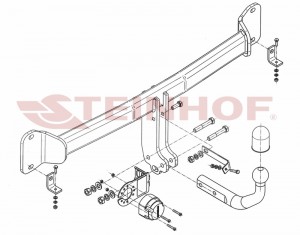 Steinhof hak holowniczy BMW Seria 5 Sedan (F10) 2010-2017