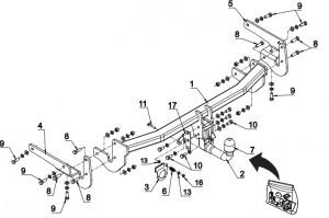 AutoHak Hak holowniczy Lexus NX (AZ10) 2014-2021