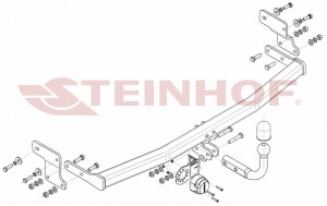 Steinhof hak holowniczy Kia Rio (YB) Hatchback 2017-