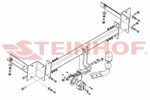 Steinhof hak holowniczy Volkswagen up! 2012-