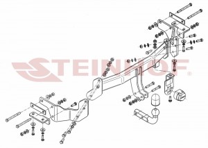 Steinhof hak holowniczy Kia Sorento (XM) Lift 2012-2015