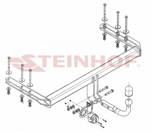 Steinhof hak holowniczy Volkswagen Passat B5/B5 FL Sedan 4Motion 1996-2005