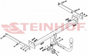 Steinhof hak holowniczy Ford Kuga I 2008-2012