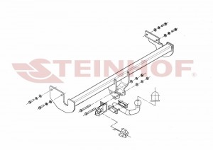 Steinhof hak holowniczy Kia Rio (JB) Hatchback 2005-2009