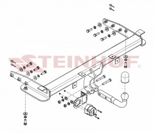 Steinhof hak holowniczy Jeep Grand Cherokee (WK2) 2011-2021