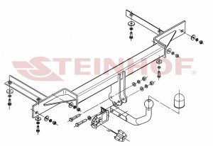 Steinhof hak holowniczy Chevrolet Cruze Sedan 2009-2016