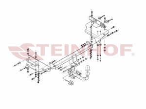 Steinhof hak holowniczy Hyundai Tucson (JM) 2004-2010