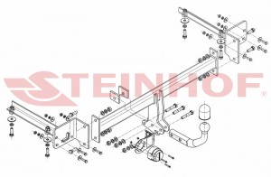 Steinhof hak holowniczy Honda Civic IX Sedan 2012-2017