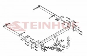 Steinhof hak holowniczy Mercedes-Benz Klasa C Sedan (W204) 2007-2014